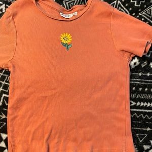 Sunflower semi cropped shirt